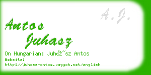 antos juhasz business card